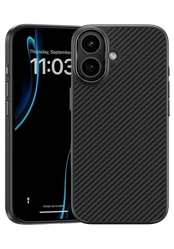 Benks iPhone 17 Armor Pro Kevlar dėklas, juoda, 1 nuotrauka